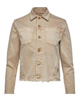 Janelle Slim Raw Jacket Biscuit Jackets - Denim L'Agence 