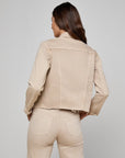 Janelle Slim Raw Jacket Biscuit Jackets - Denim L'Agence 