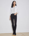 Janelle Slim Raw Jacket Blanc Jackets - Denim L'Agence 