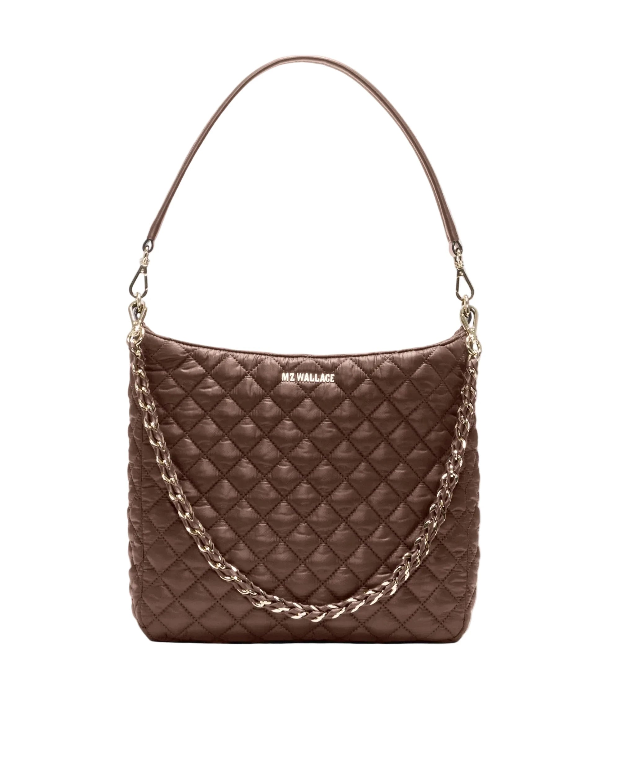 Crosby Hobo Walnut Tote & Satchel MZ Wallace 