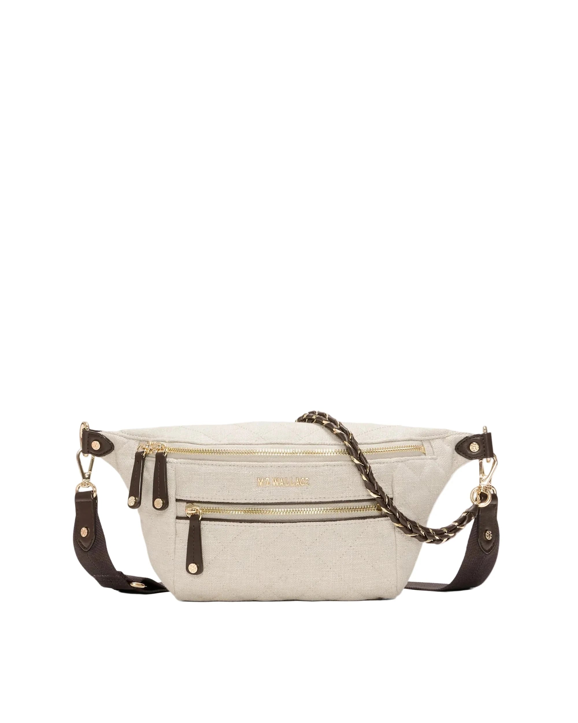 Small Crosby Sling Sandy Linen Crossbody MZ Wallace 