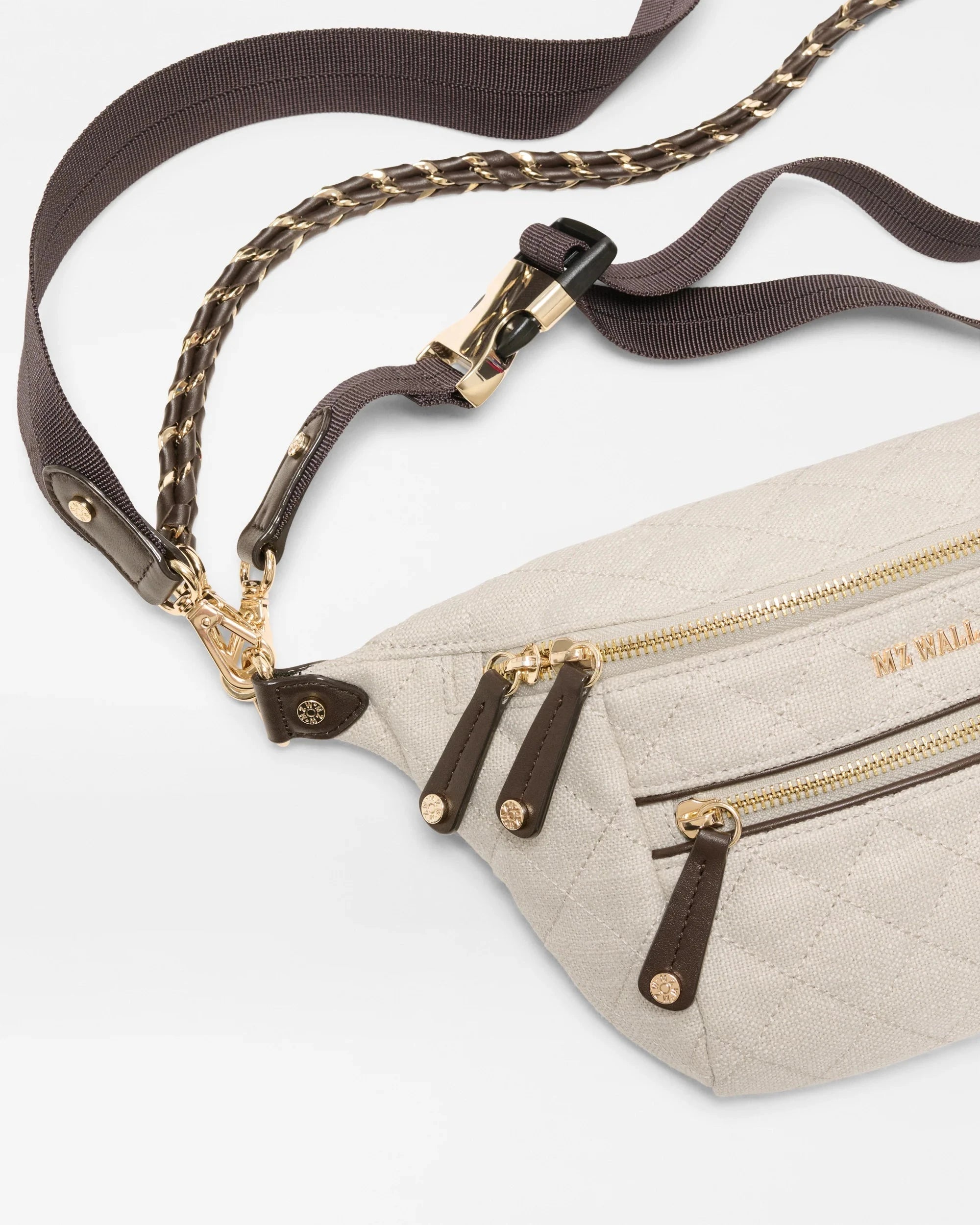 Small Crosby Sling Sandy Linen Crossbody MZ Wallace 