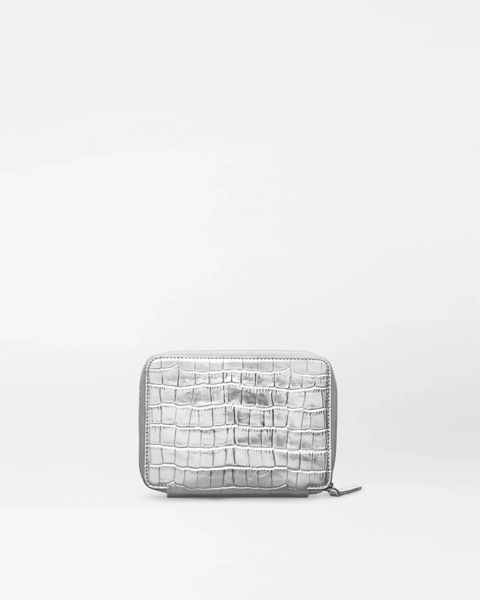 Passport Organizer Silver Croc Effect Wallets MZ Wallace 