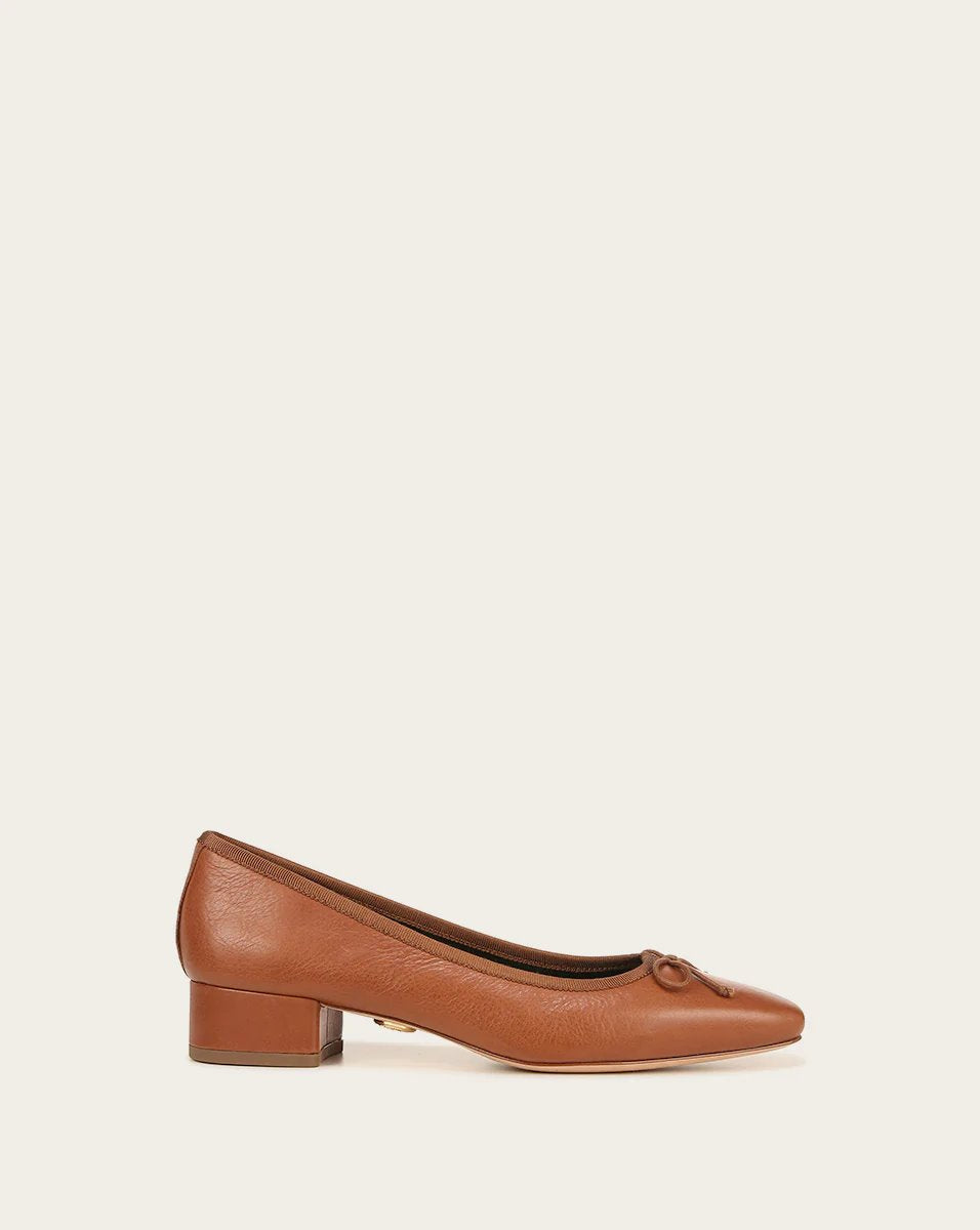 Cecile Ballet Pump Caramel Shoes - Pumps - Low Veronica Beard - Shoes 