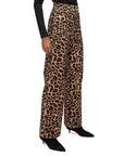 Taylor Wide Leg Jean Washed Leopard Denim - Flare & Wide Leg Veronica Beard 