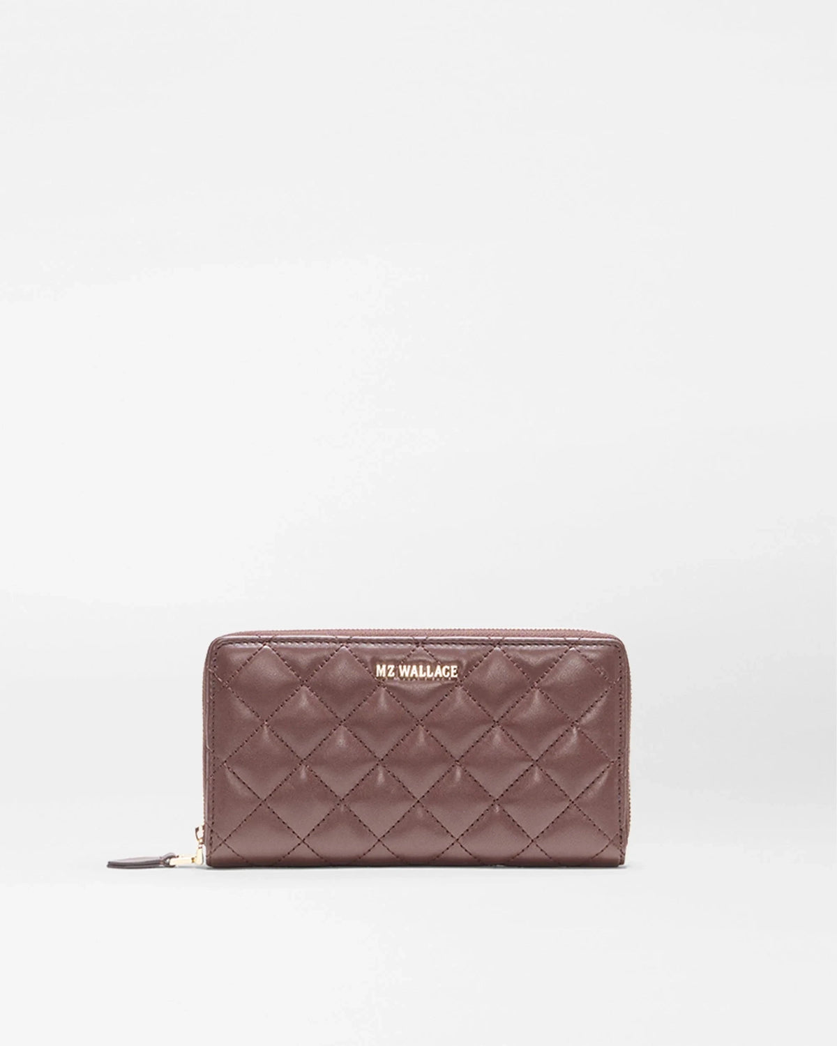 Long Zip Round Wallet Chestnut Brown Wallets MZ Wallace 