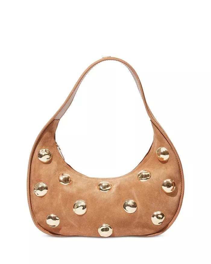 Finn Studded Suede Shoulder Bag Camel Hobo & Shoulder Simkhai 