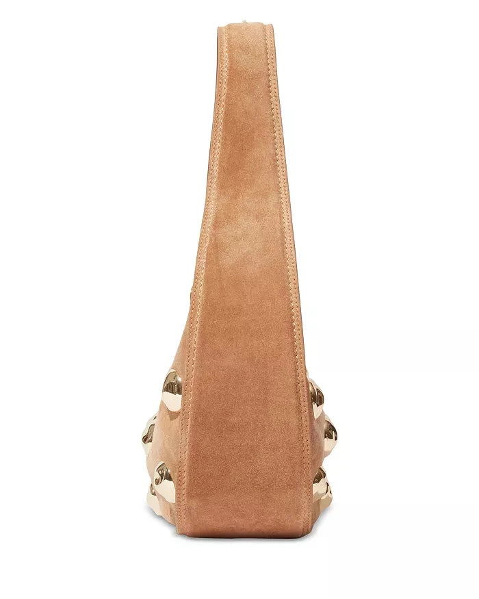 Finn Studded Suede Shoulder Bag Camel Hobo & Shoulder Simkhai 