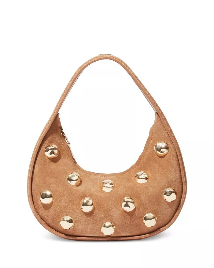 Finn Studded Suede Shoulder Bag Camel Hobo & Shoulder Simkhai 