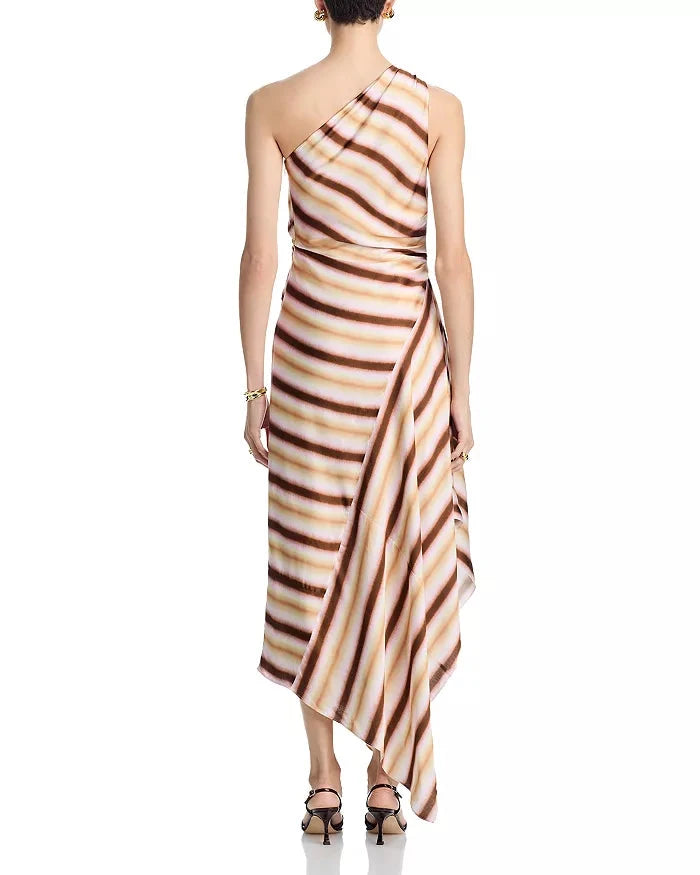 Lyn Dress Peach Blossom/Milk Chocolate Dresses - Maxi A.L.C 