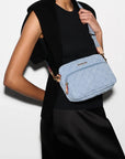 Small Metro Camera Bag True Light Denim Crossbody MZ Wallace 