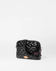 Metro Camera Bag Small Black Lacquer Crossbody MZ Wallace 