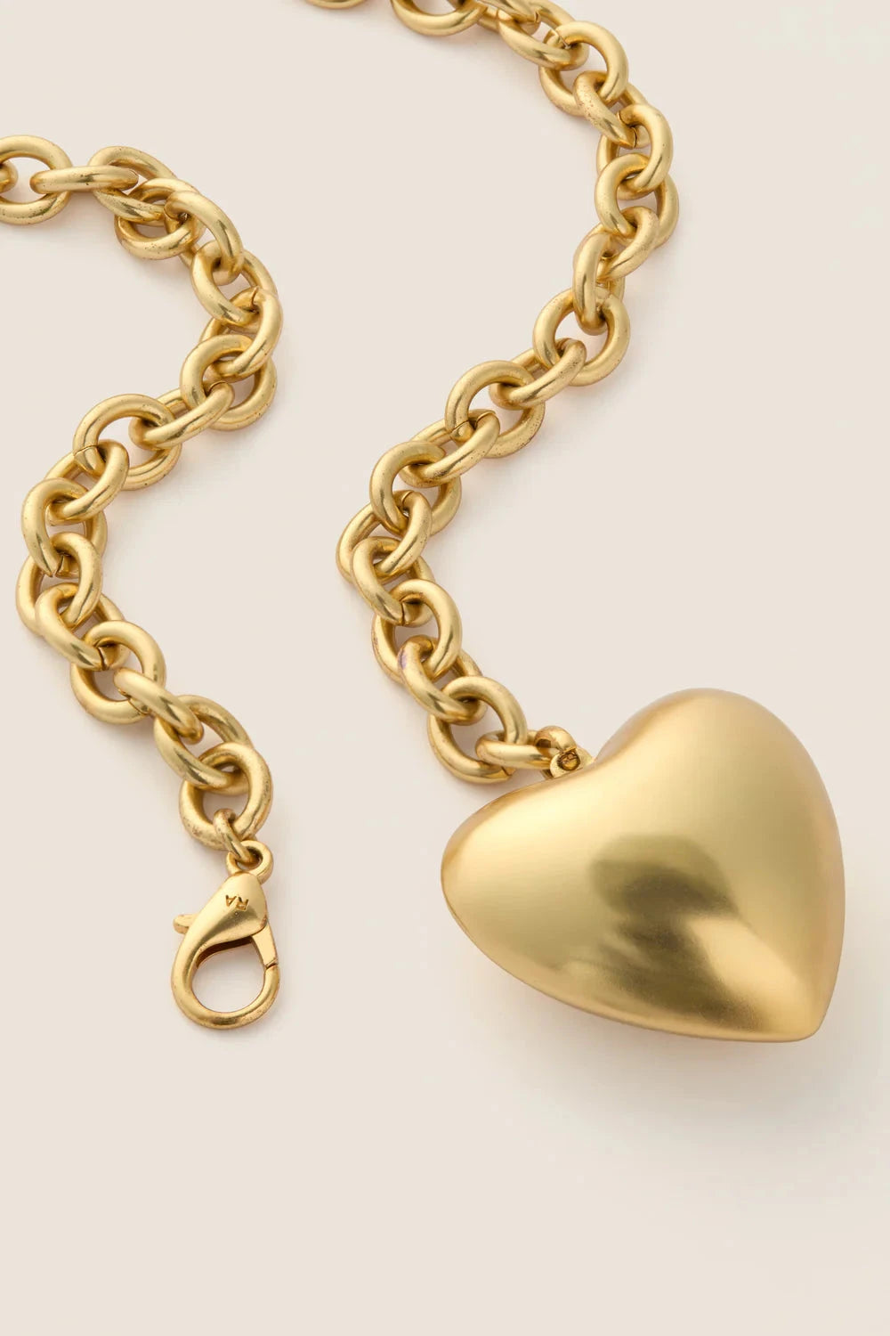 The Puffy Heart Necklace Gold Necklaces Roxanne Assoulin 