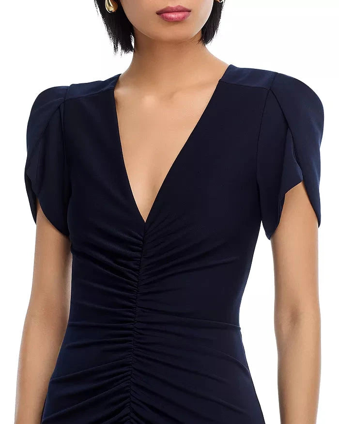 Aviva Dress Navy Dresses - Midi Cinq A Sept 