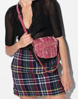Micro Crosby Sling Petal Velvet Crossbody MZ Wallace 
