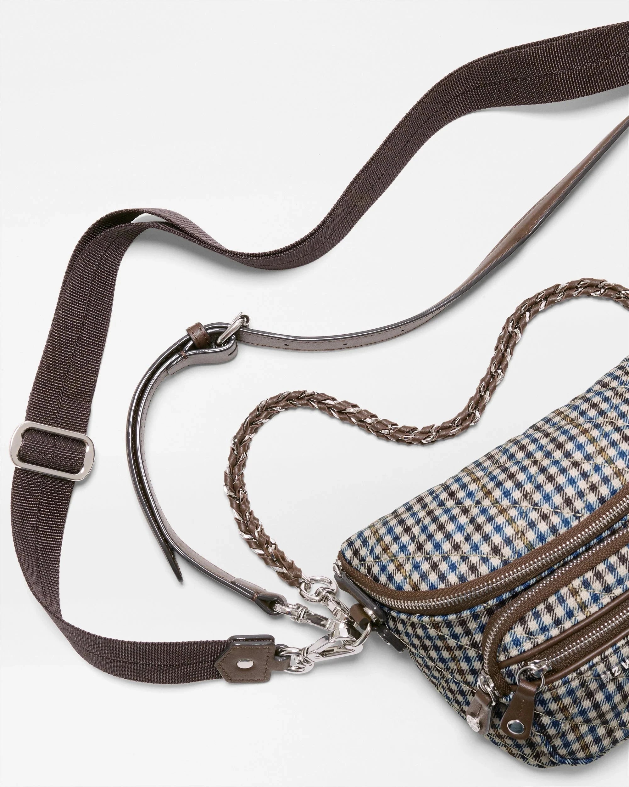 Micro Crosby Sling Heritage Check Crossbody MZ Wallace 