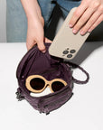 Micro Crosby Sling Raisin Crossbody MZ Wallace 