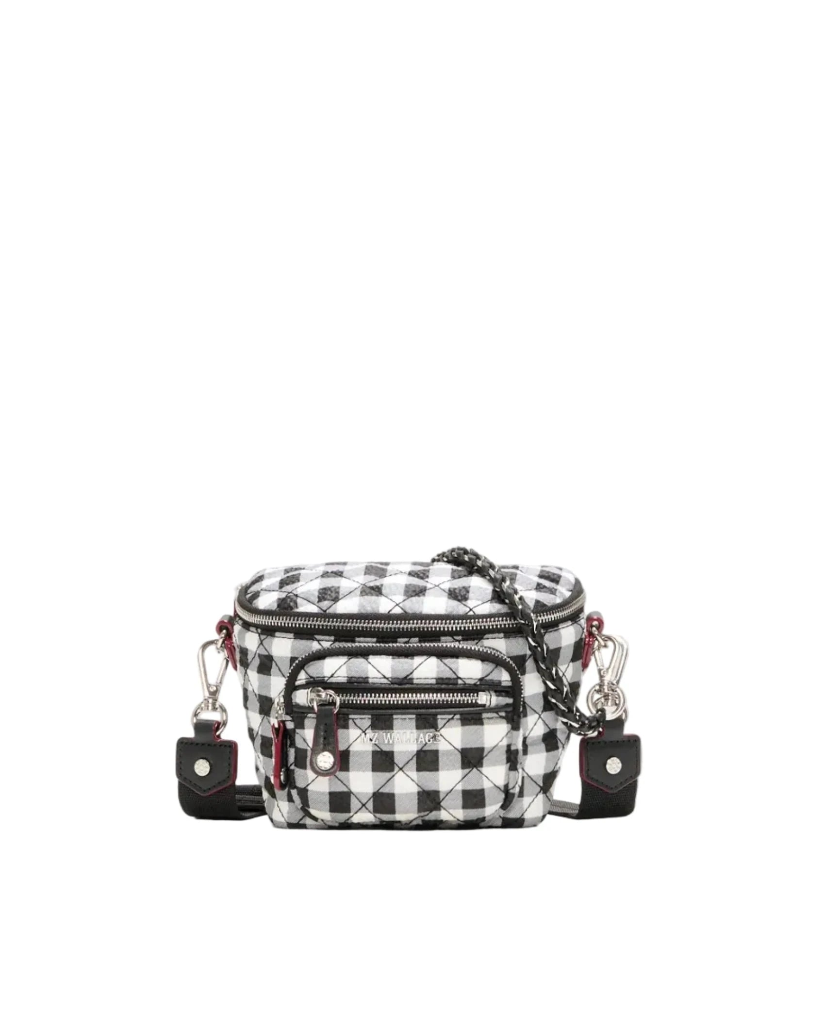 Micro Crosby Sling Black/White Gingham Crossbody MZ Wallace 