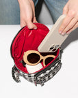 Micro Crosby Sling Black/White Gingham Crossbody MZ Wallace 