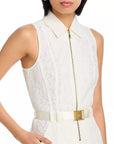 Kylo Belted Shirt Dress Ivory Dresses - Midi L'Agence 