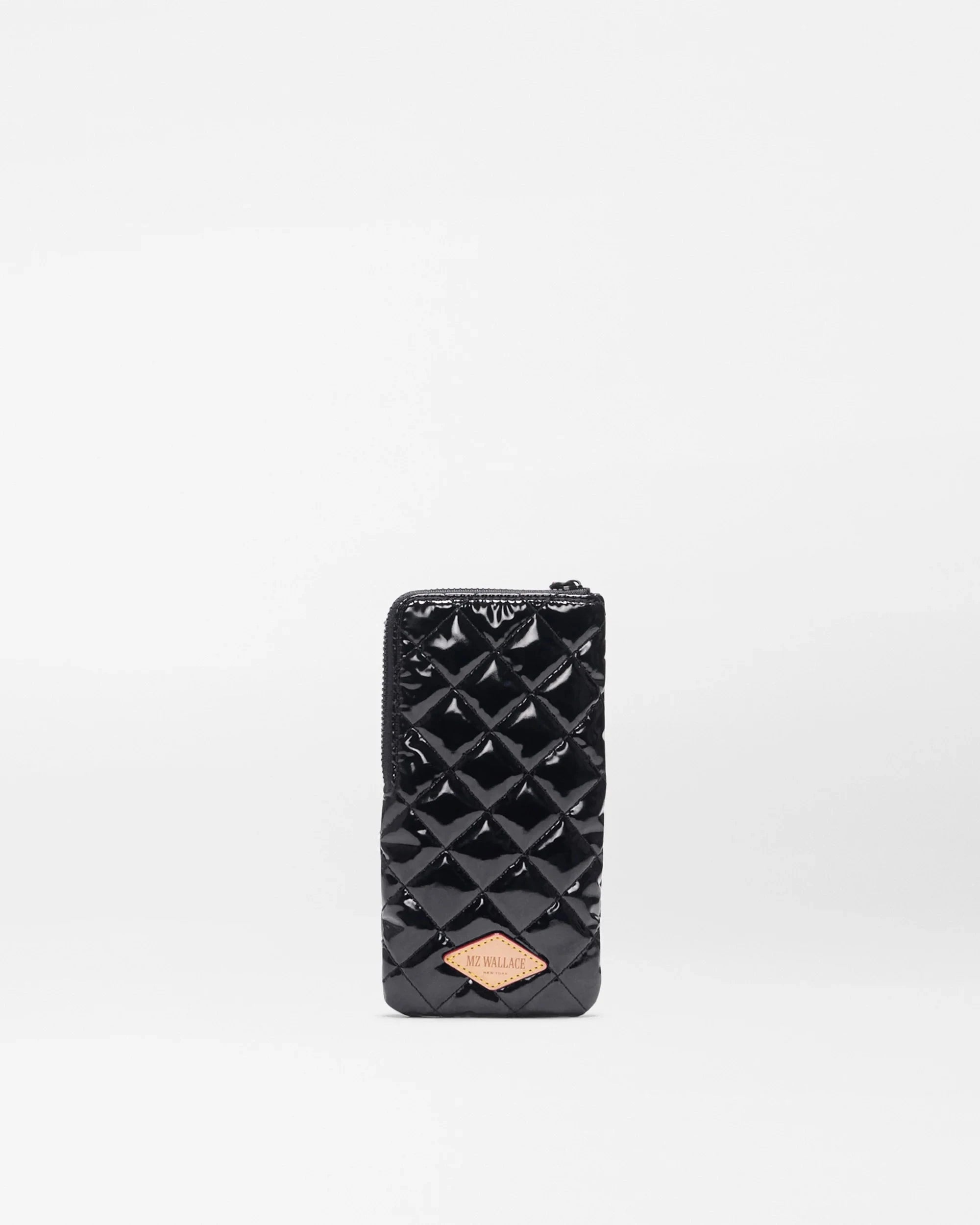 Zip Sunglass Case Black Lacquer Sunglasses MZ Wallace 