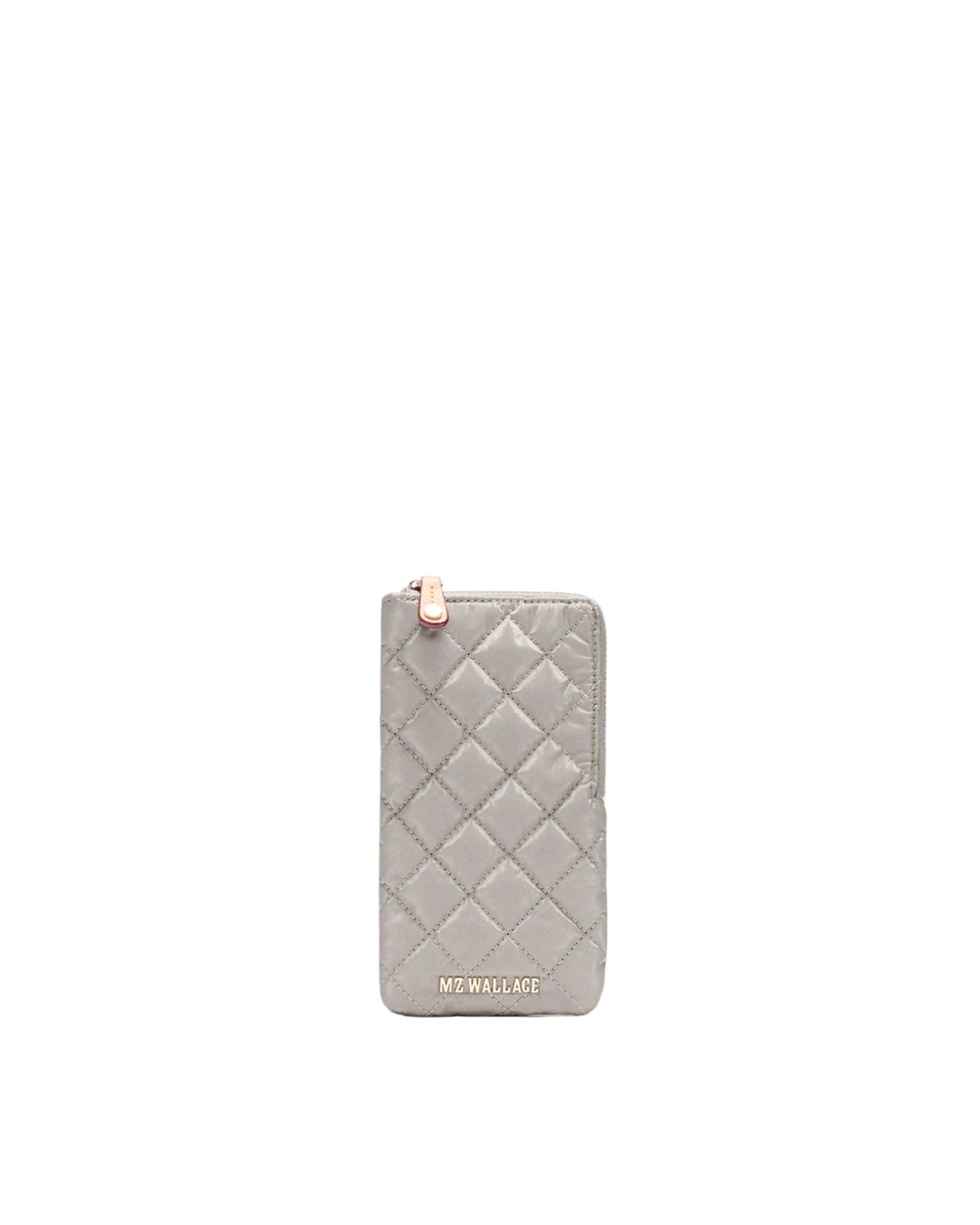 Zip Sunglass Case Sable Pearl Metallic Sunglasses MZ Wallace 