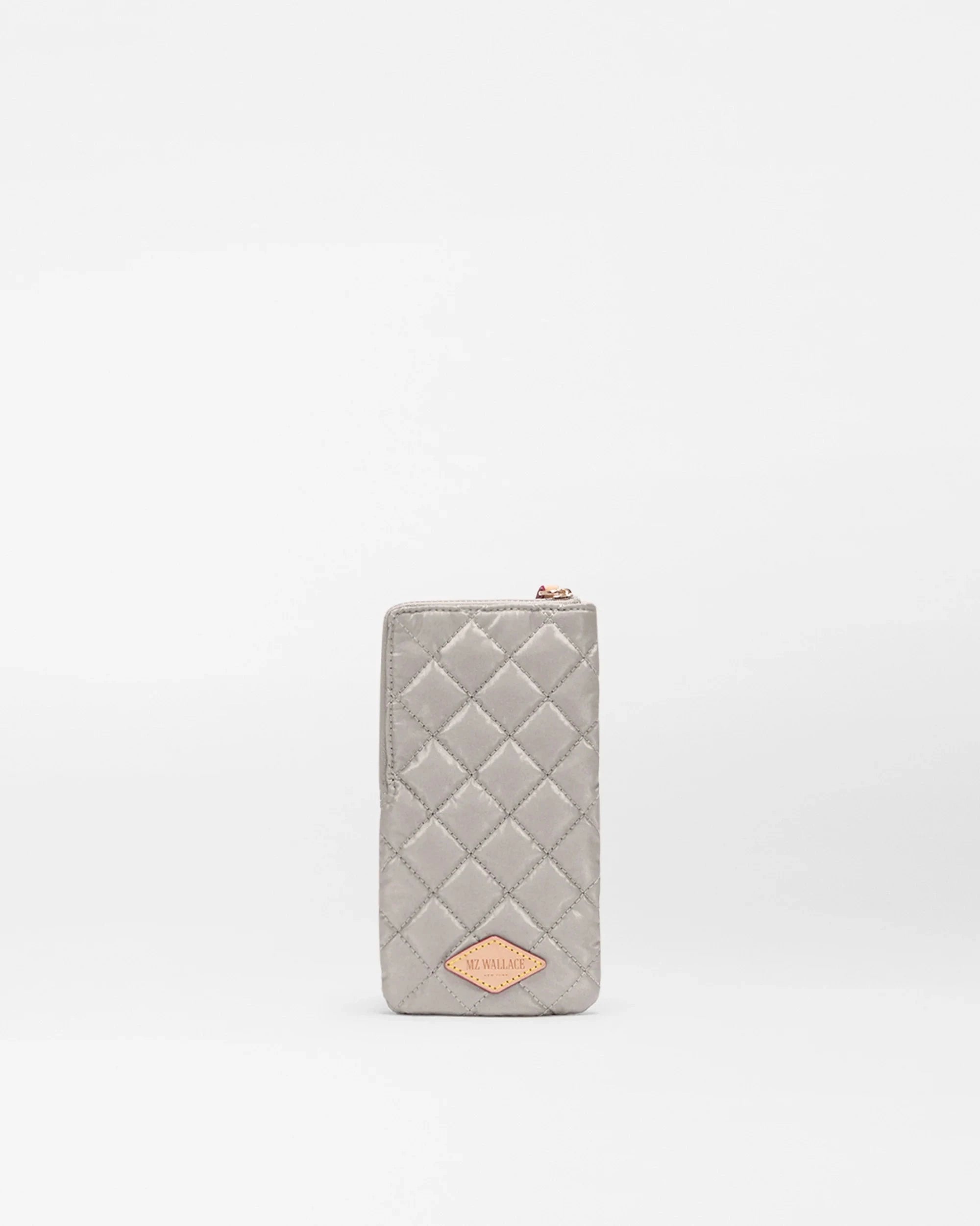 Zip Sunglass Case Sable Pearl Metallic Sunglasses MZ Wallace 