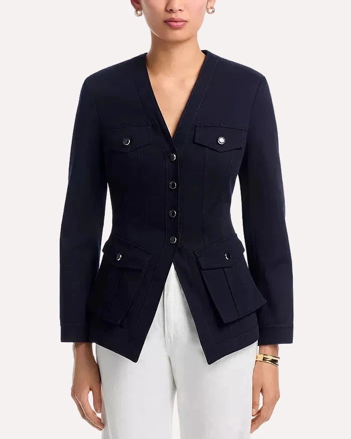 Pendle Dickey Jacket Navy Jackets - Dickey Veronica Beard 