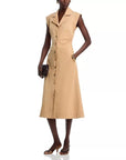 Orla Dress Khaki Dresses - Midi Veronica Beard 