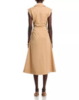 Orla Dress Khaki Dresses - Midi Veronica Beard 