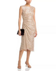 Kimberly dress Champagne Dresses - Midi Veronica Beard 