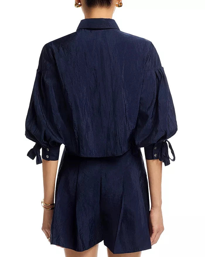 Finch Top Navy Tops - Blouses Cinq A Sept 