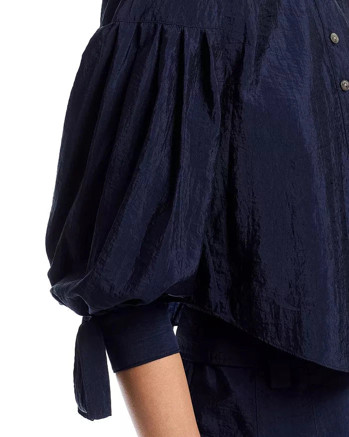 Finch Top Navy Tops - Blouses Cinq A Sept 