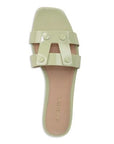 Via Slide Sandal Pistachio Flats - Slide Veronica Beard - Shoes 