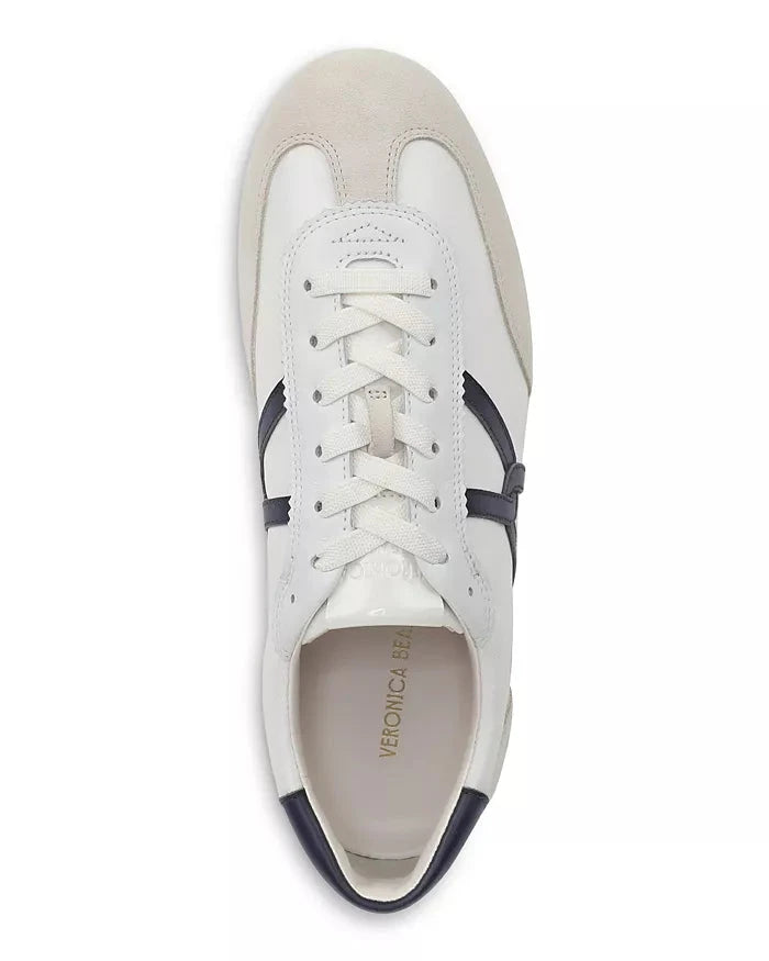 Riveria Nylon Sneaker Coconut/Navy Sneakers Veronica Beard - Shoes 