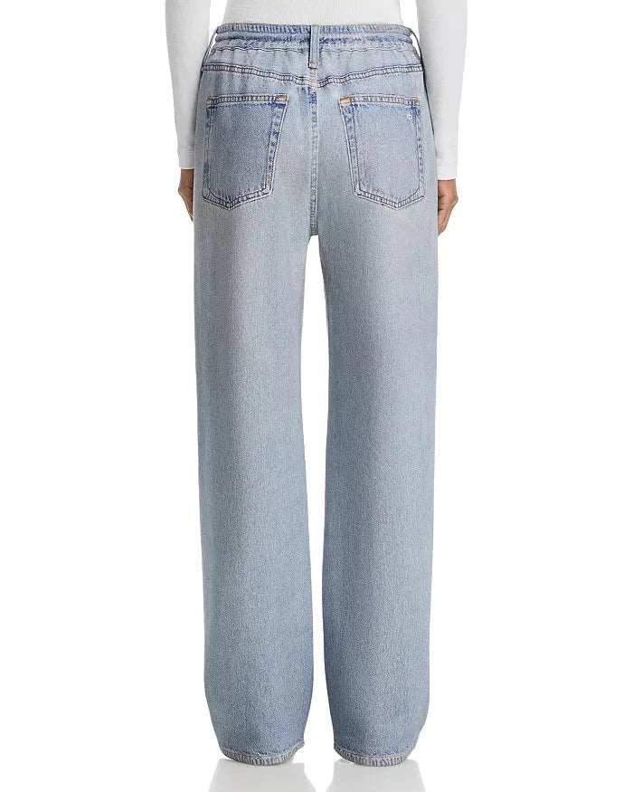 Miramar Terry Drawcord Wide Pant Brighton Denim - Flare & Wide Leg rag & bone 