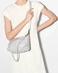 Crosby Ella Crossbody Oyster Metallic Crossbody MZ Wallace 