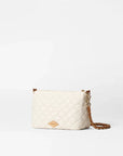 Crosby Ella Crossbody Sandshell with Brown Crossbody MZ Wallace 