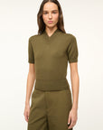 Sullivan Top Sergeant Green Tops - Blouses Staud 