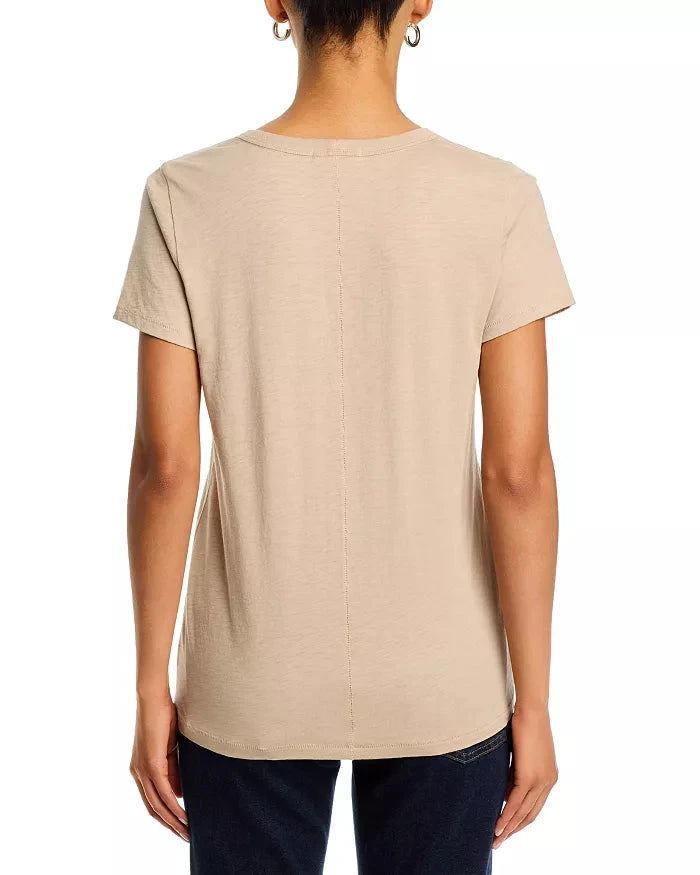 The Slub Vee Tee Soft Beige Tops - Tees rag & bone 