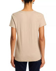 The Slub Vee Tee Soft Beige Tops - Tees rag & bone 