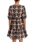 Porcelain Birds Mini Dress Black Dresses - Short Farm Rio 