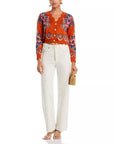 Victoria Knit Cardigan Floral Terracotta