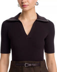 Solvane Short Sleeve Mini Dress Dark Chocolate Multi Dresses - Short Simkhai 