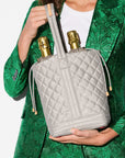 Wine Tote Sable Pearl Metallic Tote & Satchel MZ Wallace 