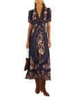 Lara Maxi Dress Navy Blue Dresses - Maxi Farm Rio 