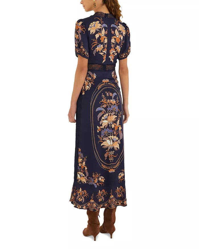 Lara Maxi Dress Navy Blue Dresses - Maxi Farm Rio 