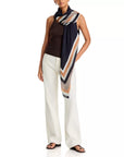 Lina Striped Scarf Olive
