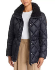 Mandoline Quilted Jacket Green Black Outerwear - Longsleeve Save The Duck 