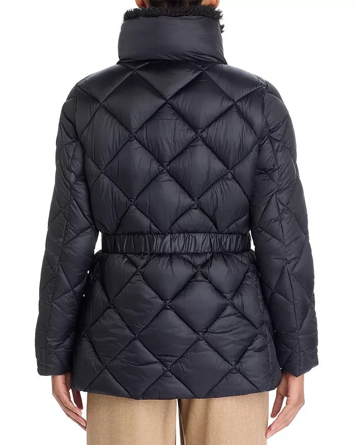 Mandoline Quilted Jacket Green Black Outerwear - Longsleeve Save The Duck 